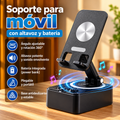 Volarito Soporte de móvil con altavoz y batería